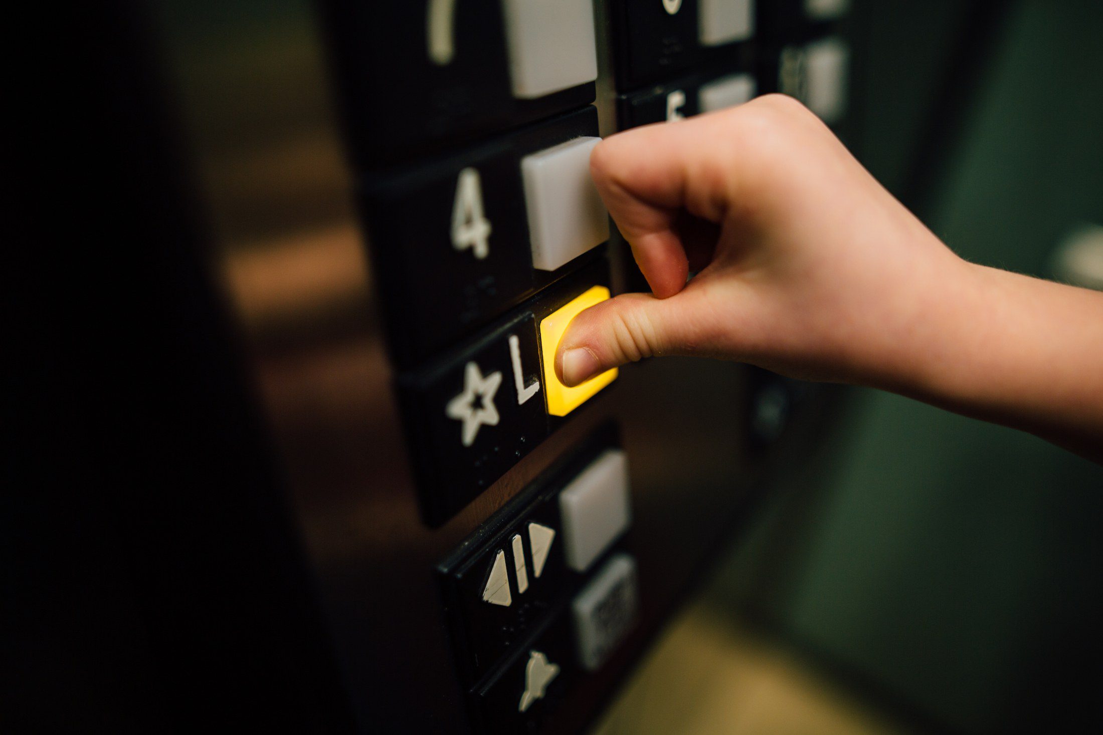 elevator lobby button