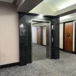 SoCal office building elevator lobby