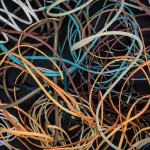 bundle of stolen copper wire