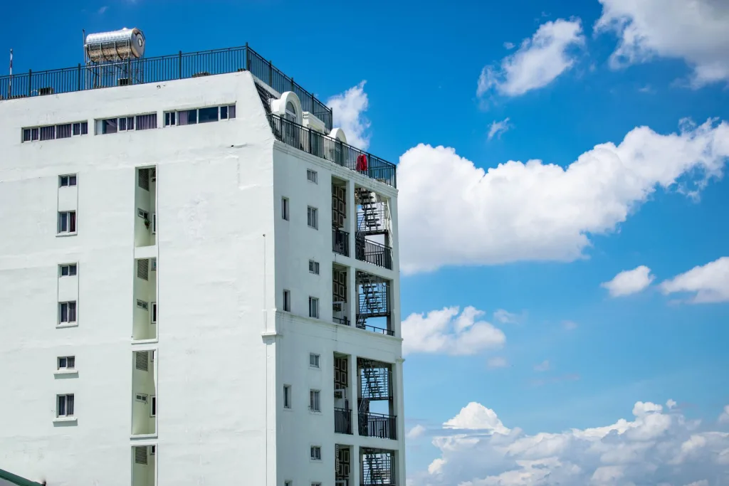 high rise apartment elevator phone line