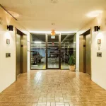 residence parking garage elevator lobby